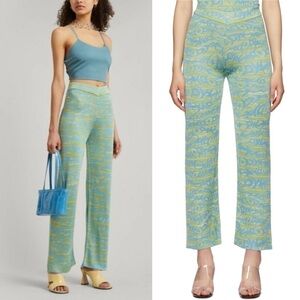 Paloma Wool Paige Lounge Pants in Green & Blue